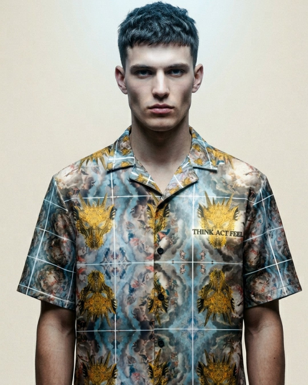 Vazzari Elite Mask QuantumMesh Overshirt on a male model in a clean studio (man)