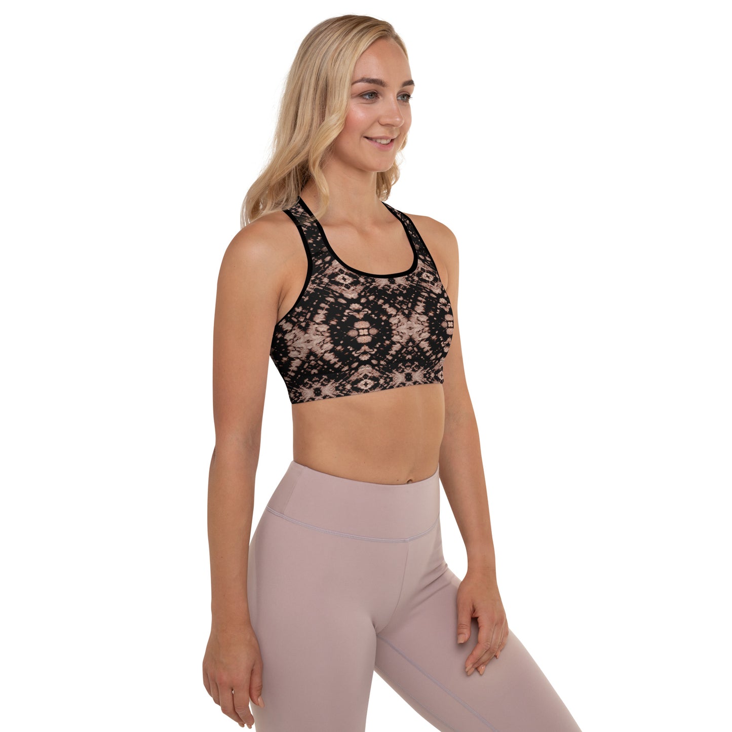 Bordeaux Enclave - Padded Sports Bra: Removable Padding, Scoop neckline and racerback