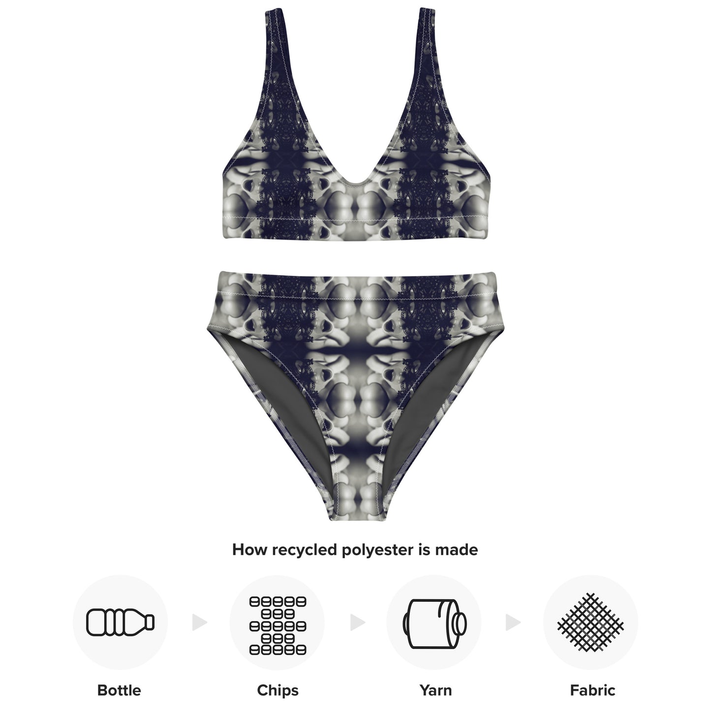 VZI Beachwear: Set - High-Waisted Bikini + Bra: Smart Occasion, The Spasm