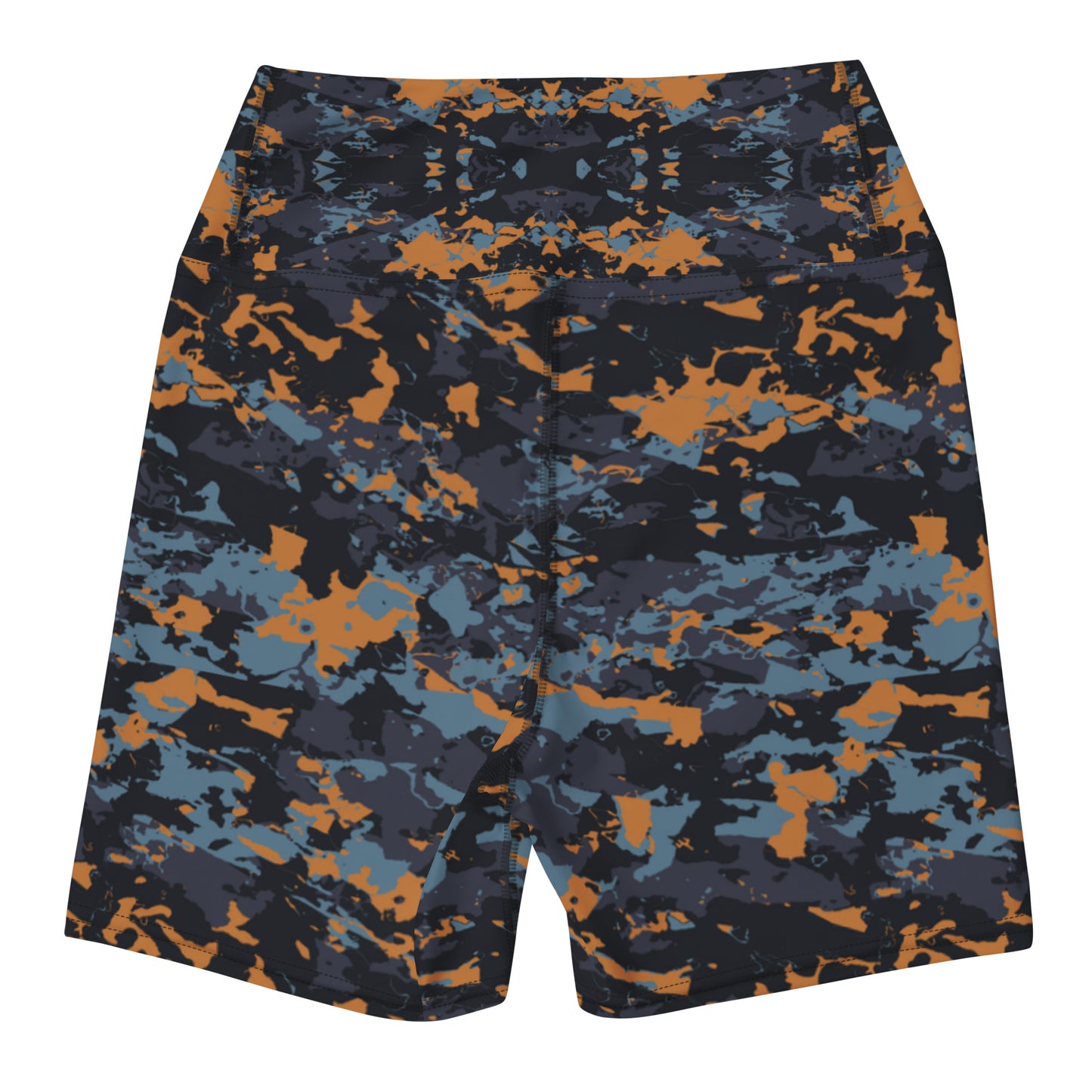 Teal Twilight:Yoga Shorts For Women's: - SuperSport, Endurance Series, High waistband, Inner pocket