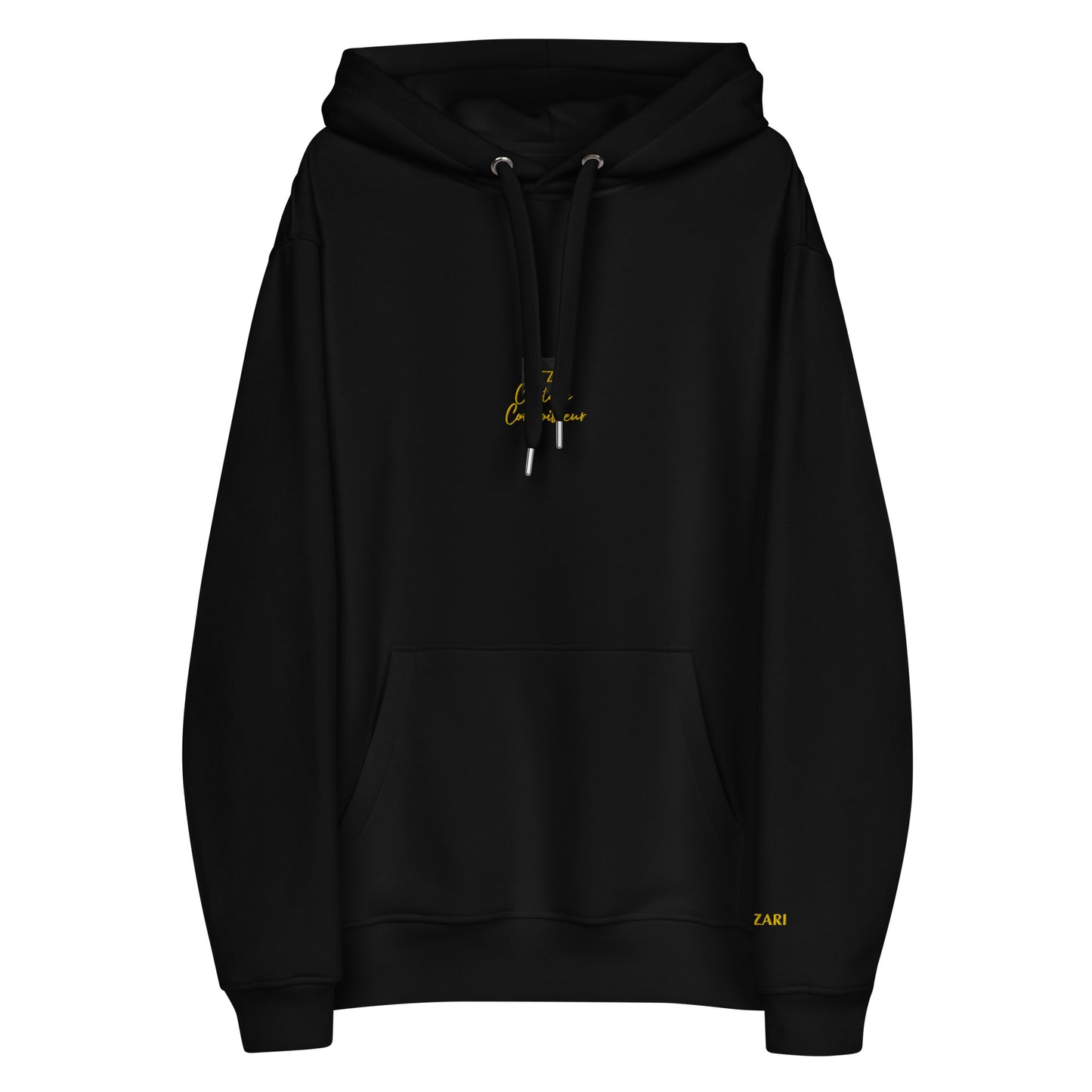 VZI C. Grandeur Throne: uNISEX Organic Hoodie - Gold thread, throne graphic, smart casual