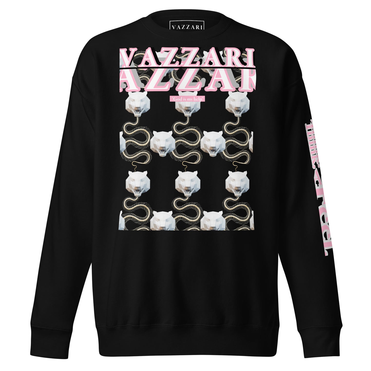 VZI VAZZARI TIGER SNAKE UNISEX FUTURISTIC SWEATSHIRT