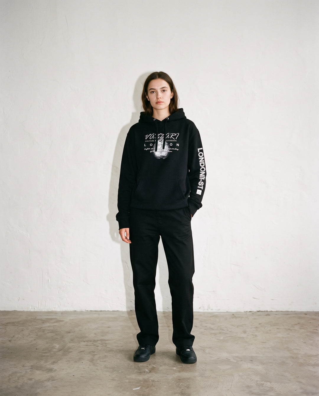 Vazzari Her Heart Organic Hoodie – Vazzari model