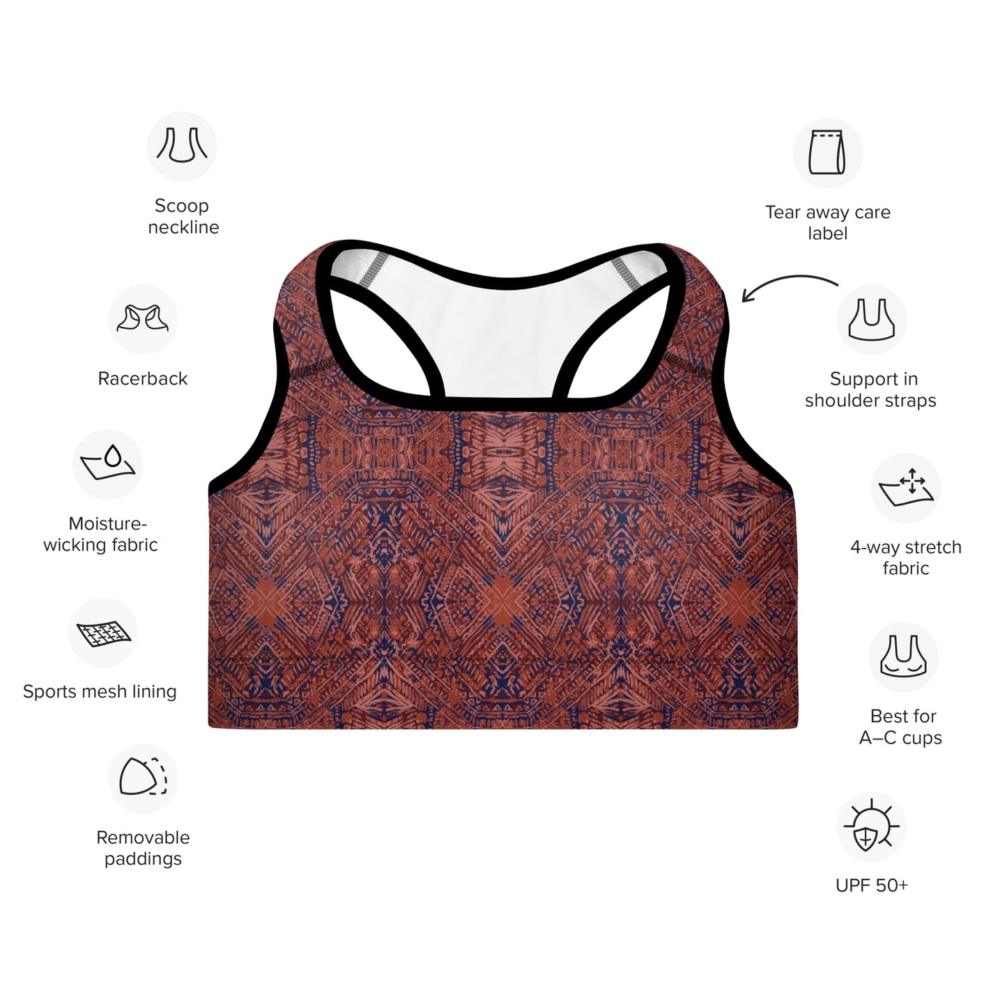 VZI Padded Sports Bra