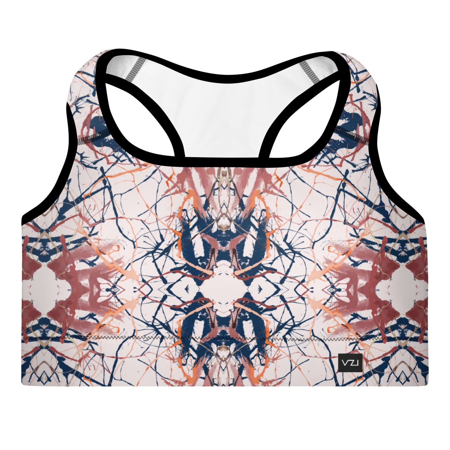 Cybernetic - Brassière de sport rembourrée : rembourrage amovible, encolure dégagée et dos nageur