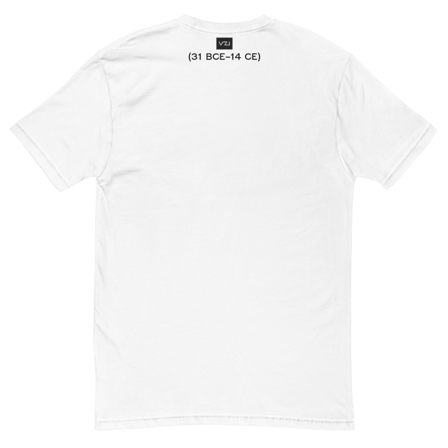 Vazzari Couture Milano: Men's Fitted T-Shirt: Augustus (31 bce–14 ce) Smart Casual, Comfort Fit, Soft