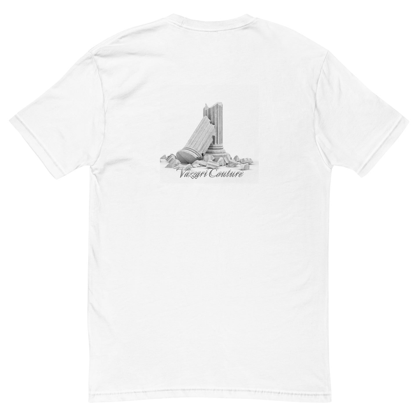 VZI : Men's Fitted T-Shirt - Back: Inked Ancient Greece