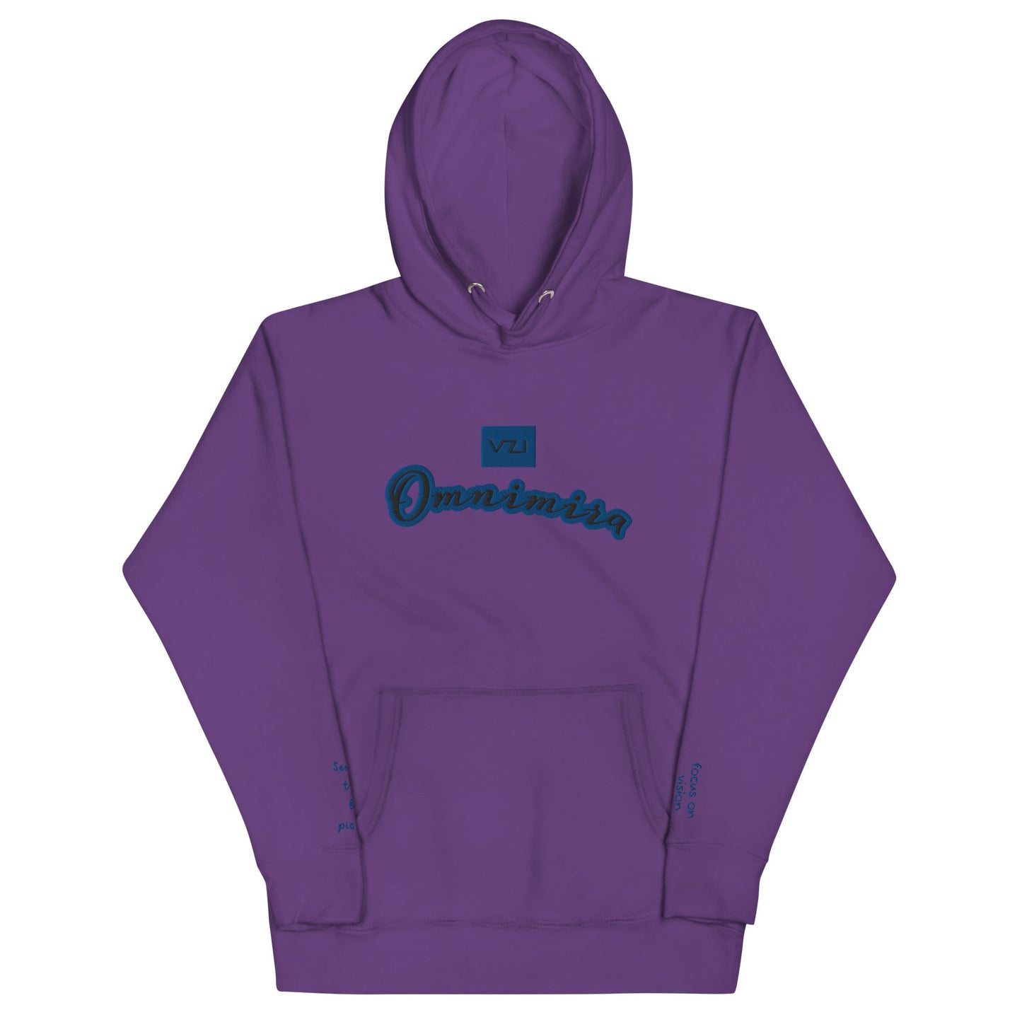 Omnimira: Women's Hoodie - Cotton Heritage: Seeing beyond the obvious - Vazzari Couture