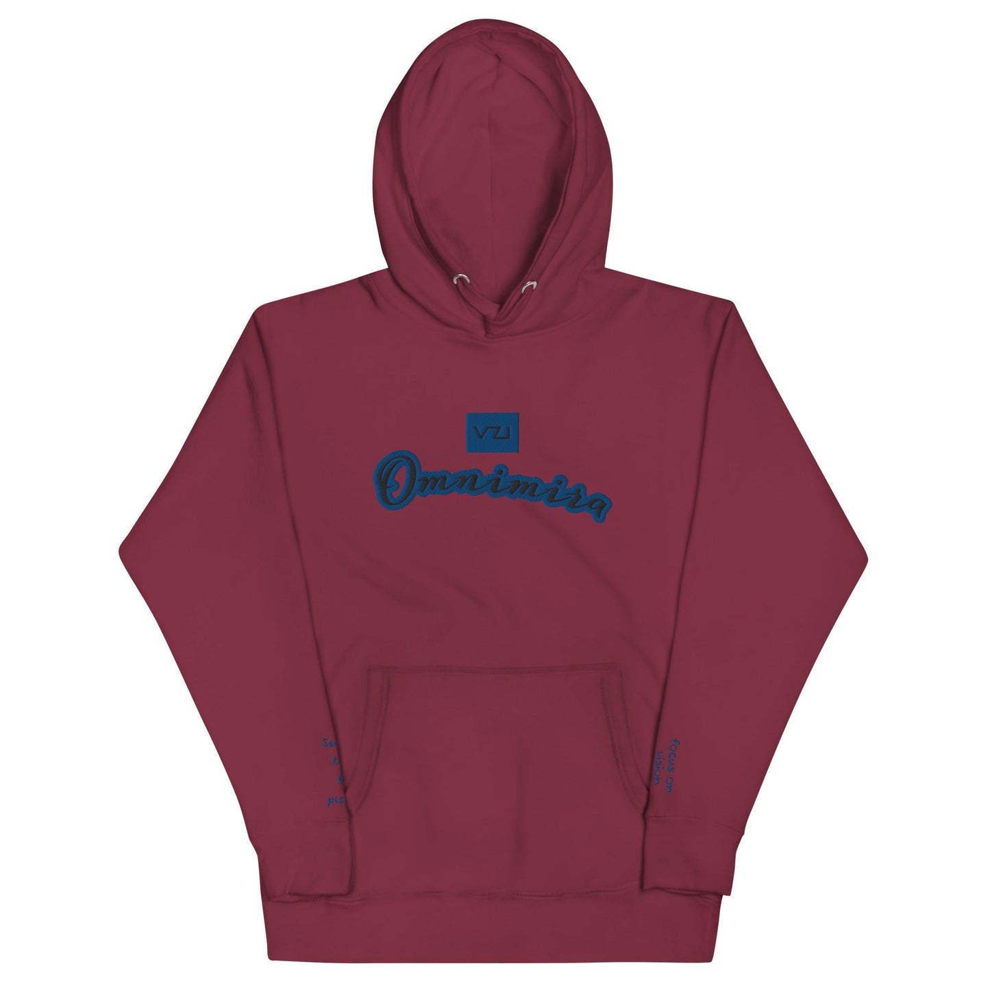 Omnimira: Women's Hoodie - Cotton Heritage: Seeing beyond the obvious - Vazzari Couture