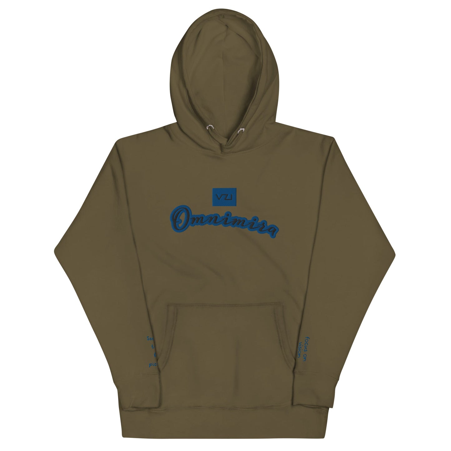 Omnimira: Women's Hoodie - Cotton Heritage: Seeing beyond the obvious - Vazzari Couture