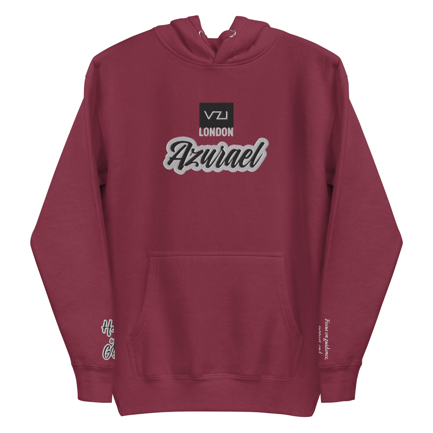 Azurael : Sweat à capuche pour homme, coton classique : Concentrez-vous sur les conseils, le soutien et la connexion spirituelle (Aide de Dieu)