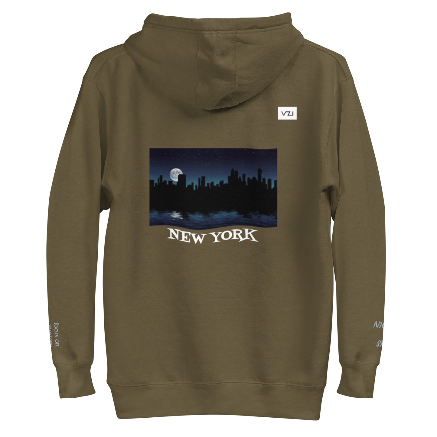 Lunaris: Unisex-Hoodie, klassische Baumwolle: Fokus auf Mysterium und Intuition (Nachthimmel)