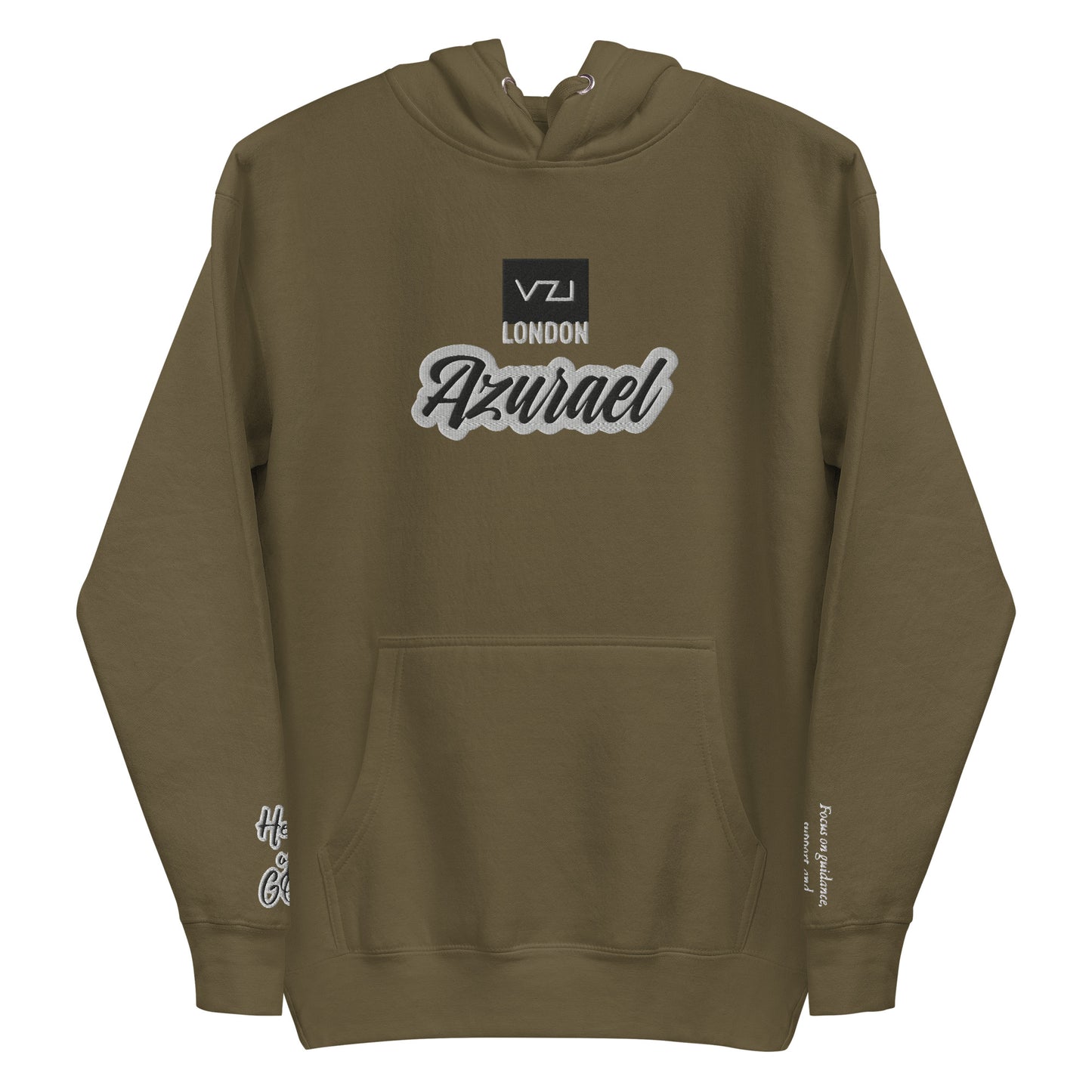 Azurael : Sweat à capuche pour homme, coton classique : Concentrez-vous sur les conseils, le soutien et la connexion spirituelle (Aide de Dieu)