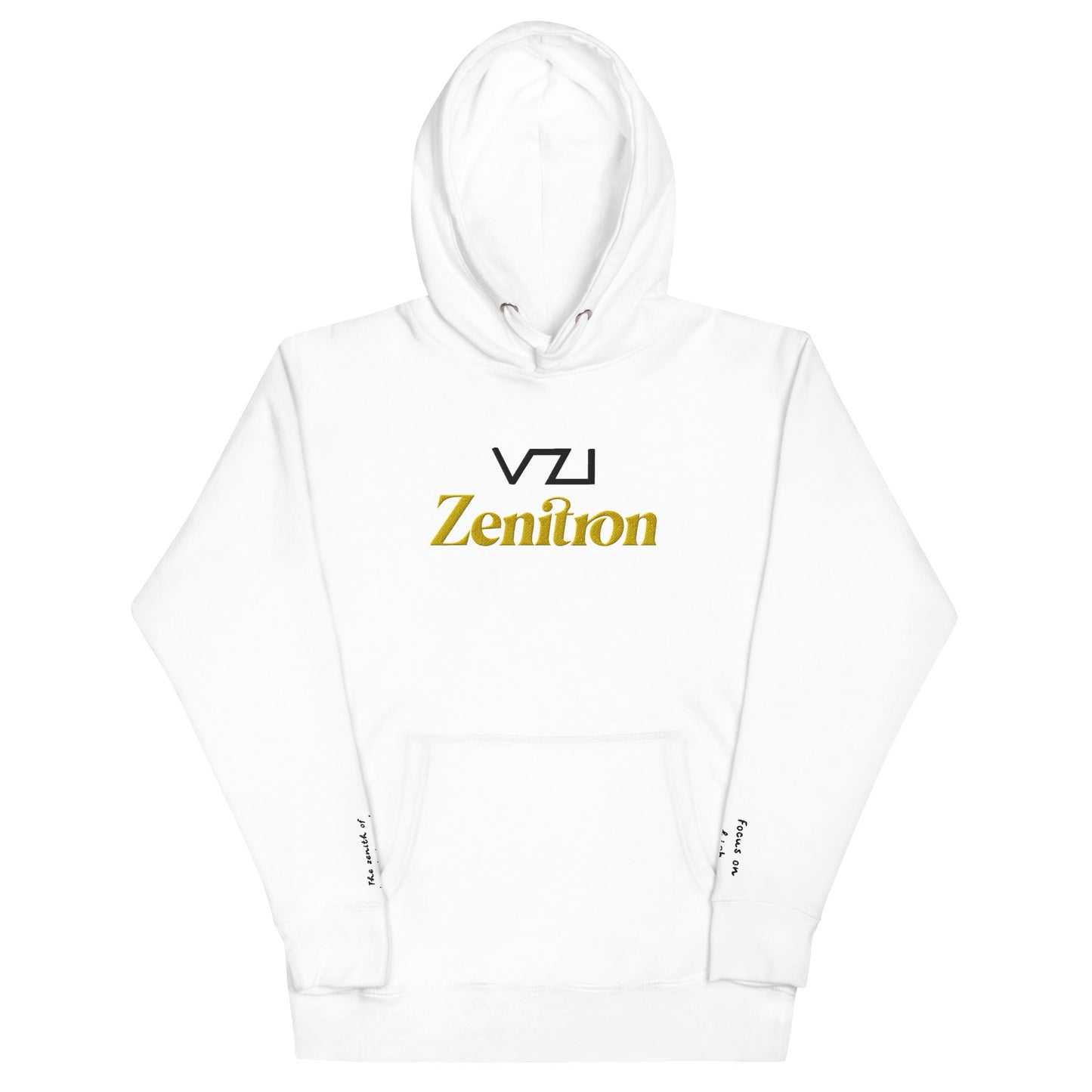 Zenitron - Cotton Heritage: Men's Hoodie - Focus on high achievement - Vazzari Couture