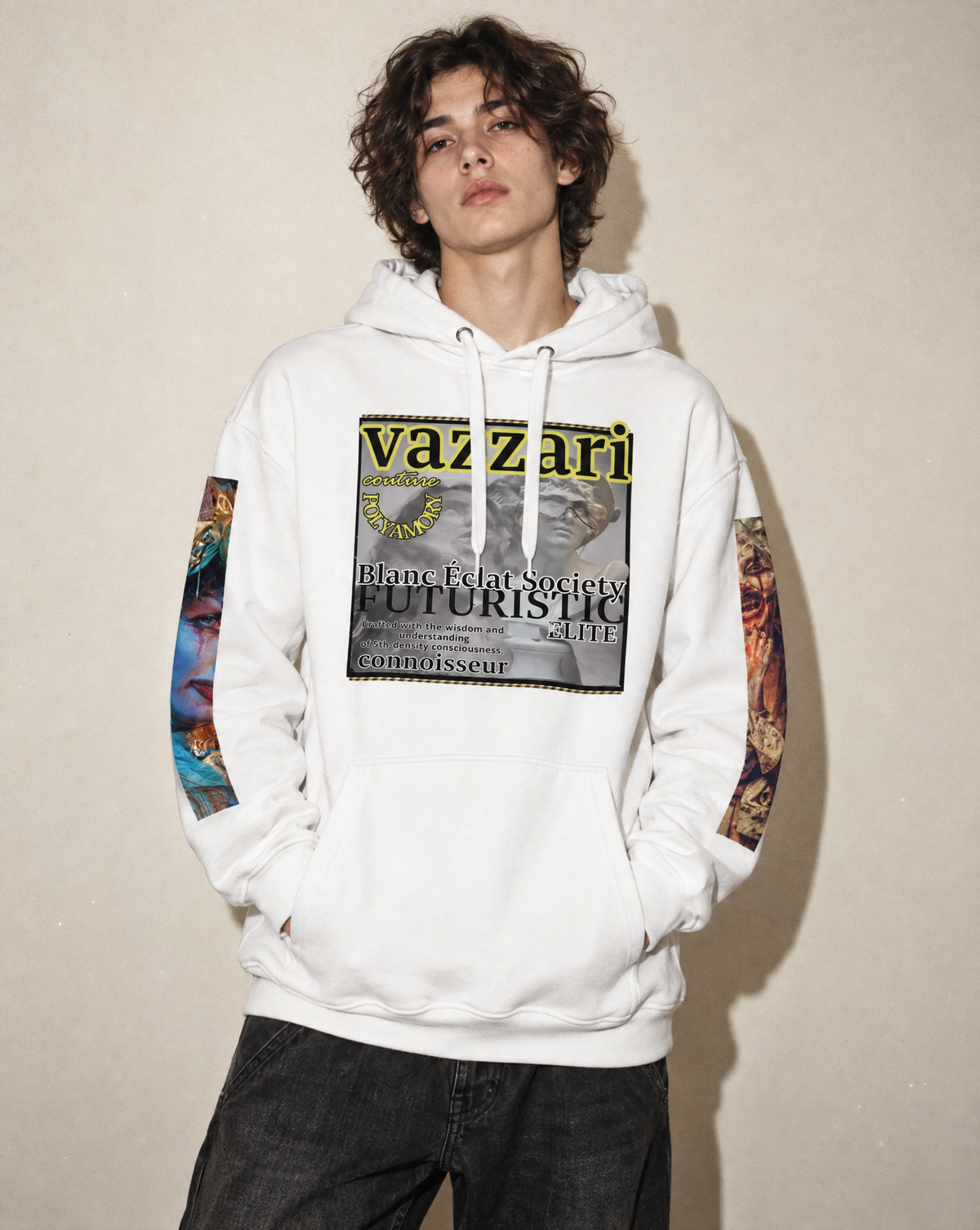 Polyamory Hoodie — Vazzari, The Real Couture Connoisseur | Blanc Éclat Society
