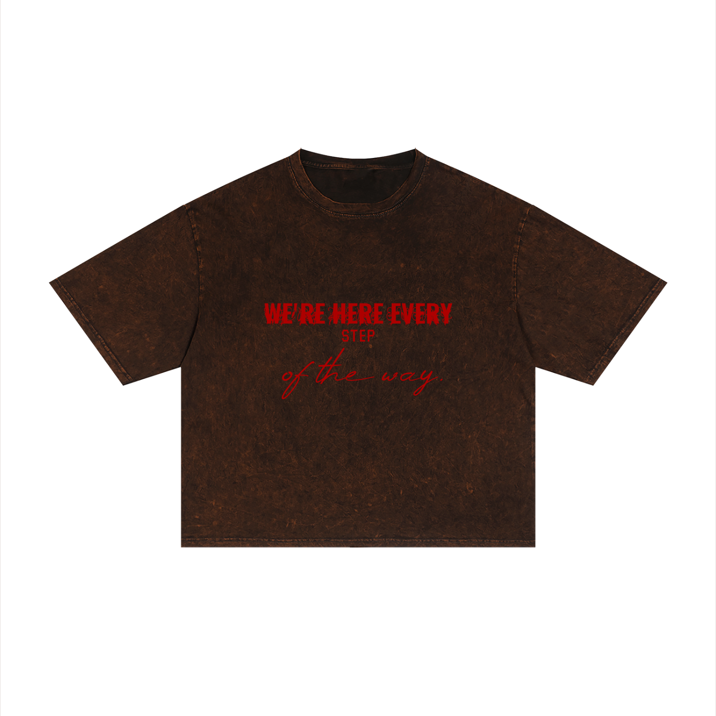 Unisex Mineral Wash Boxy T-Shirt - We're here every step of the way