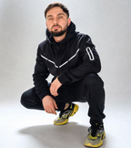 Men’s Black Tracksuit – Slim Fit, Premium Comfort, Full Zip Hoodie & Joggers