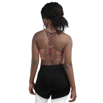 Obscure Revival : Longline Sports Bra - SuperSport, Endurance Series, Double-layered waistline band