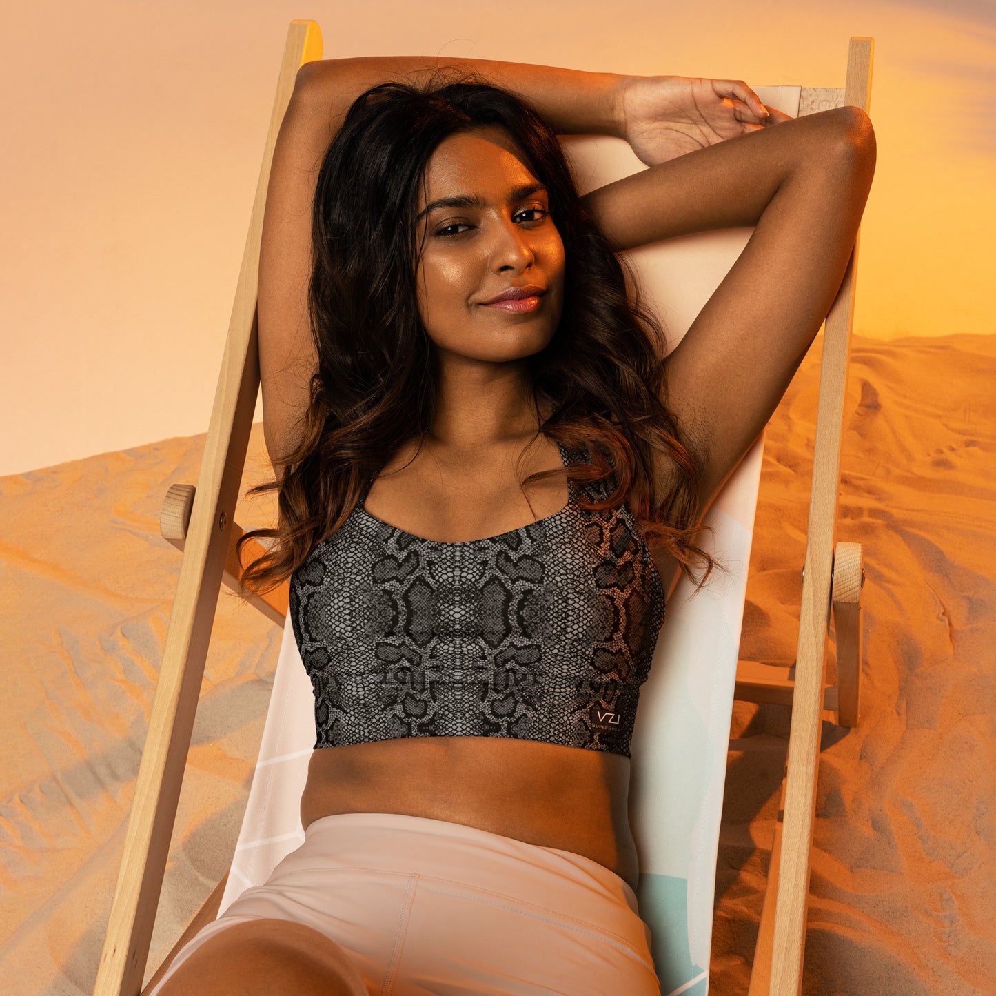 Ophidian Nova: Longline Sports Bra - SuperSport, Endurance Series, Double-layered waistline band