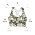 Ammo Attire: Longline Sports Bra - SuperSport, Endurance Series, Double-layered waistline band