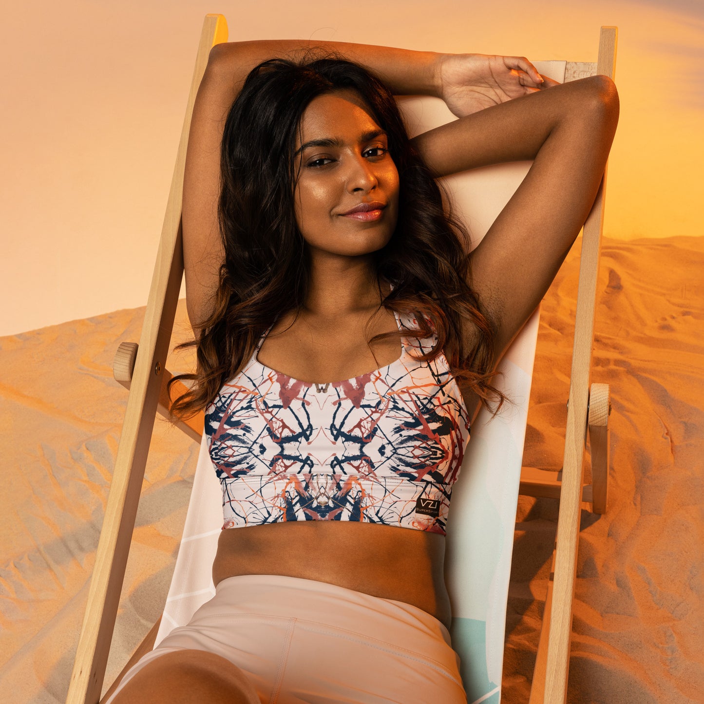 Cybernetic 2075 : Longline Sports Bra - SuperSport, Endurance Series, Double-layered waistline band