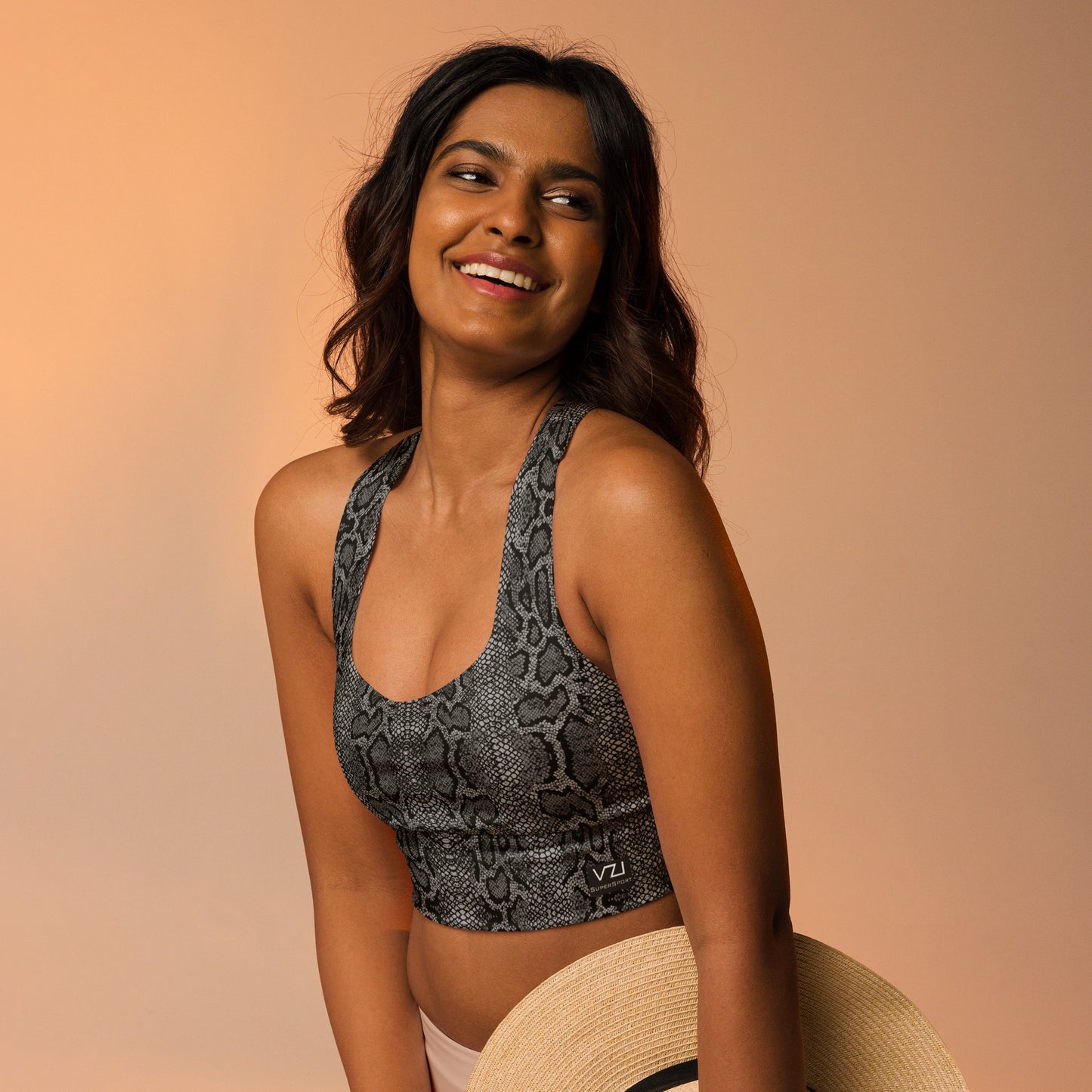 Ophidian Nova: Longline Sports Bra - SuperSport, Endurance Series, Double-layered waistline band