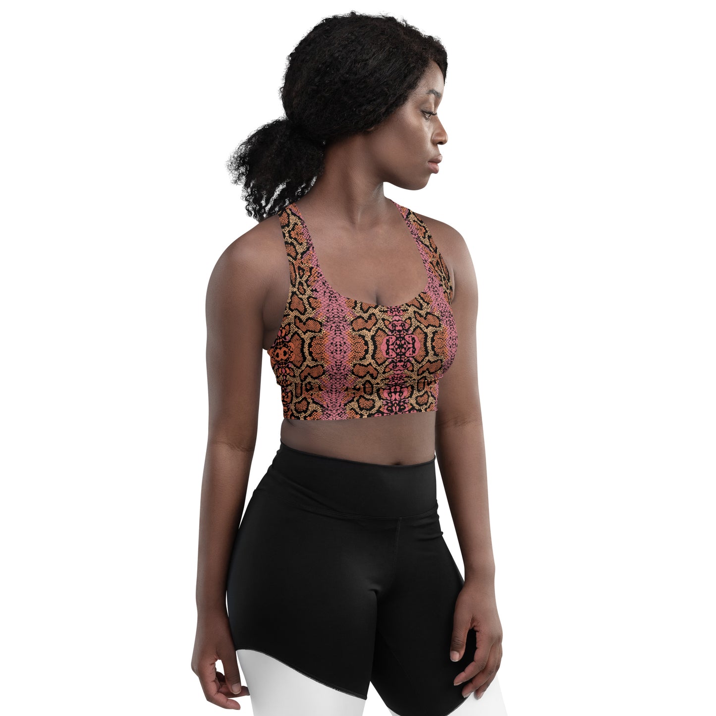 Obscure Revival : Longline Sports Bra - SuperSport, Endurance Series, Double-layered waistline band