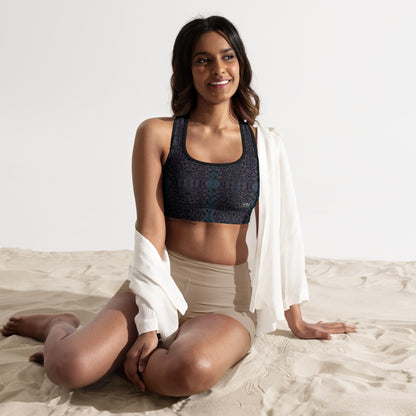 Ophidian Mauv - Padded Sports Bra: Removable Padding, Scoop neckline and racerback