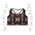 Bordeaux Enclave - Padded Sports Bra: Removable Padding, Scoop neckline and racerback