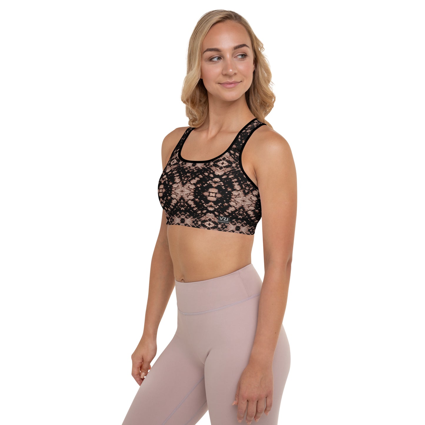Bordeaux Enclave - Padded Sports Bra: Removable Padding, Scoop neckline and racerback
