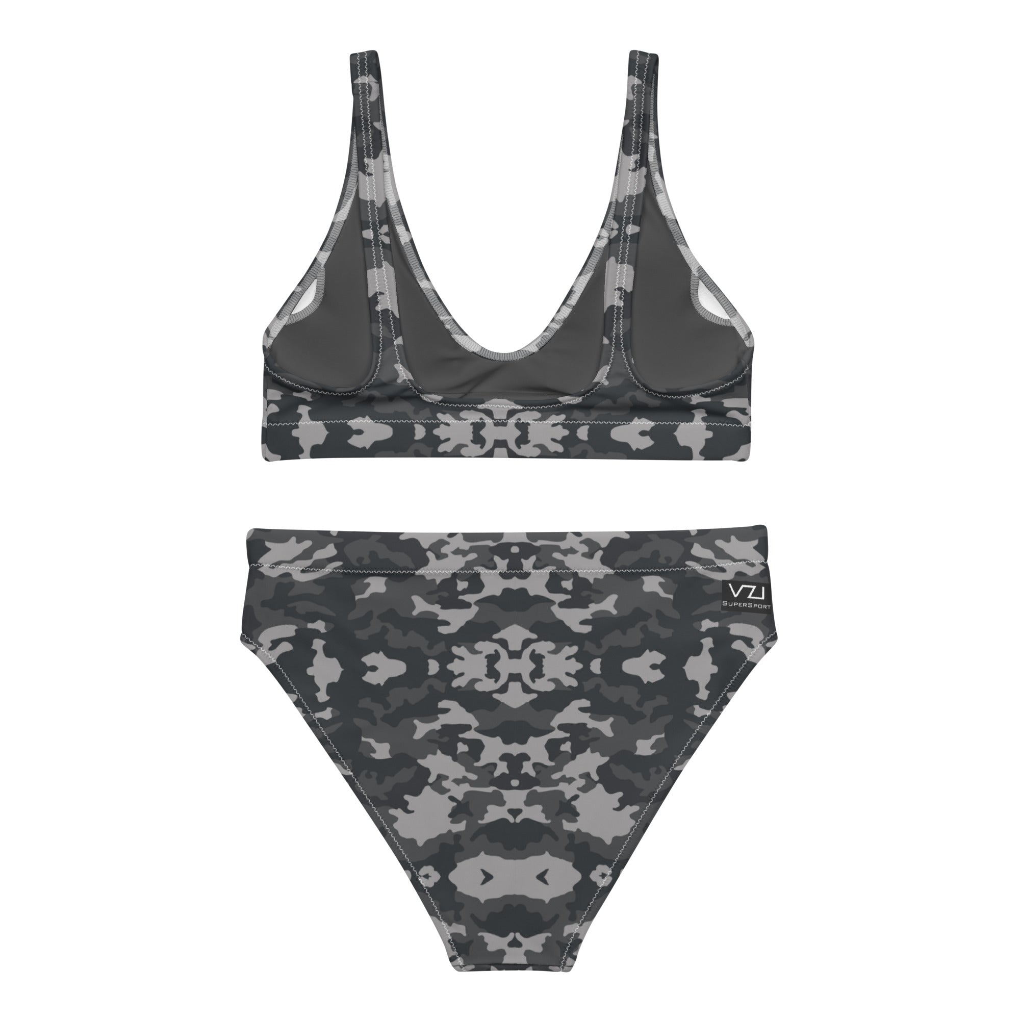VZI Beachwear: Set – Bikini mit hoher Taille + BH: Army 2075, Smart Occasion