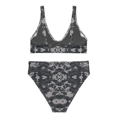 VZI Beachwear: Set - High-Waisted Bikini + Bra: Army 2075, Smart Occasion