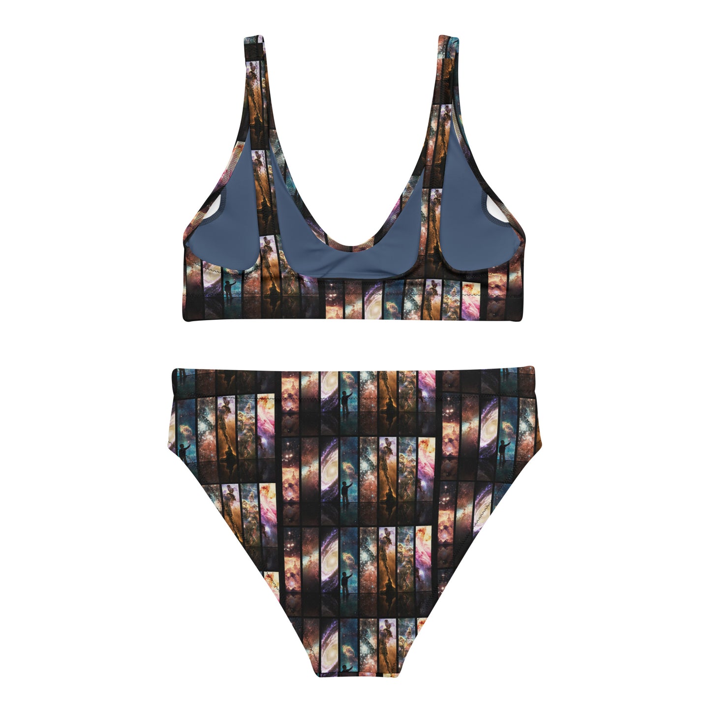 VZI Beachwear: Set – Bikini mit hoher Taille + BH: Smart Occasion, The Cosmos