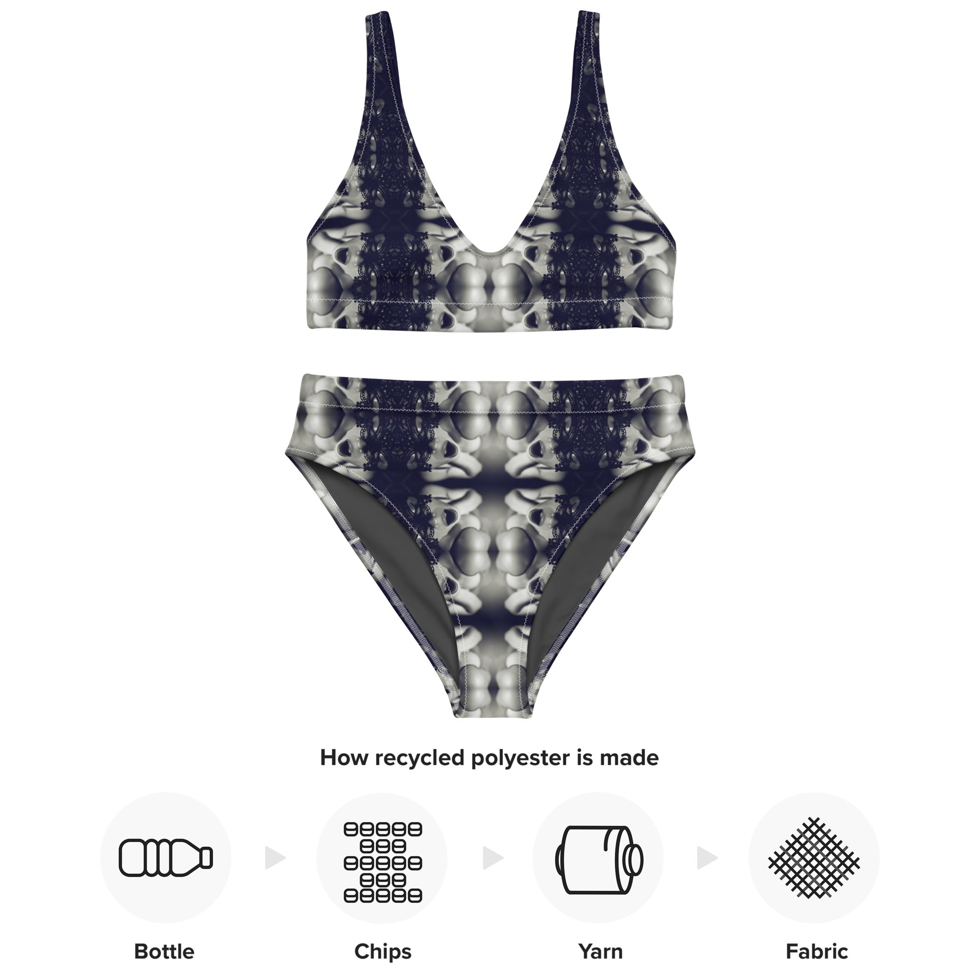 VZI Beachwear: Set - High-Waisted Bikini + Bra: Smart Occasion, The Spasm
