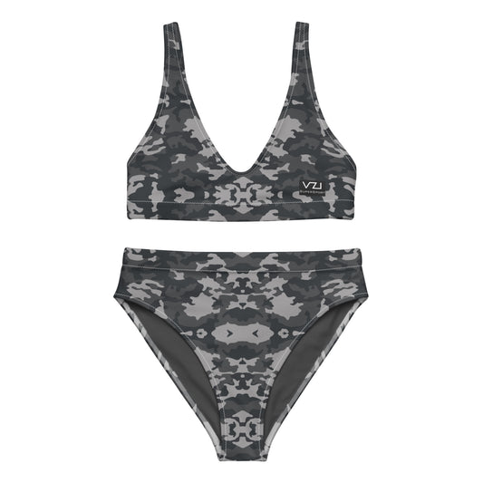 VZI Beachwear: Set - High-Waisted Bikini + Bra: Army 2075, Smart Occasion