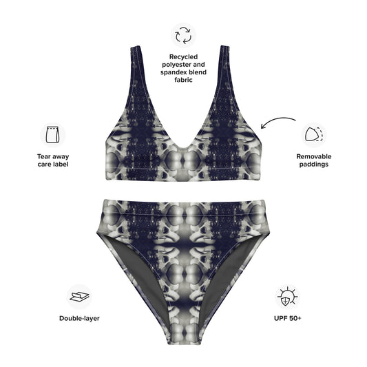 VZI Beachwear: Set – Bikini mit hoher Taille + BH: Smart Occasion, The Spasm