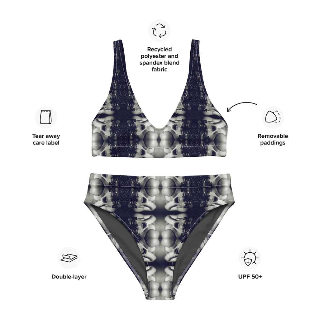 VZI Beachwear: Set - High-Waisted Bikini + Bra: Smart Occasion, The Spasm