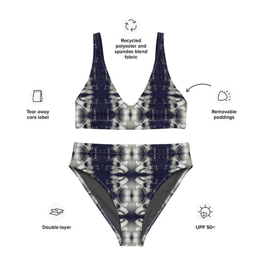VZI Beachwear: Set - High-Waisted Bikini + Bra: Smart Occasion, The Spasm