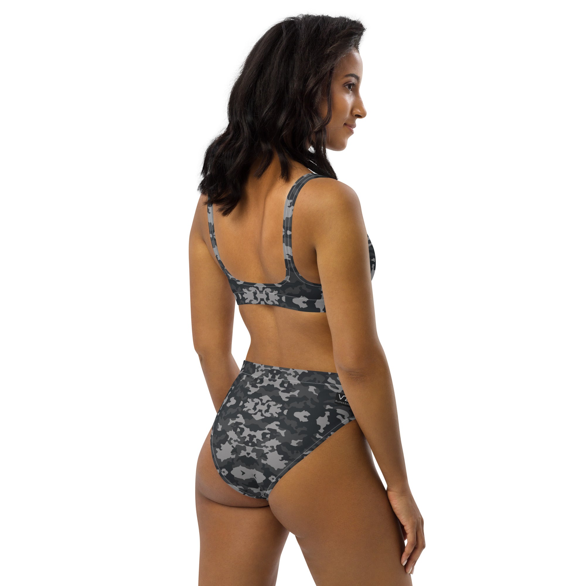 VZI Beachwear: Set – Bikini mit hoher Taille + BH: Army 2075, Smart Occasion