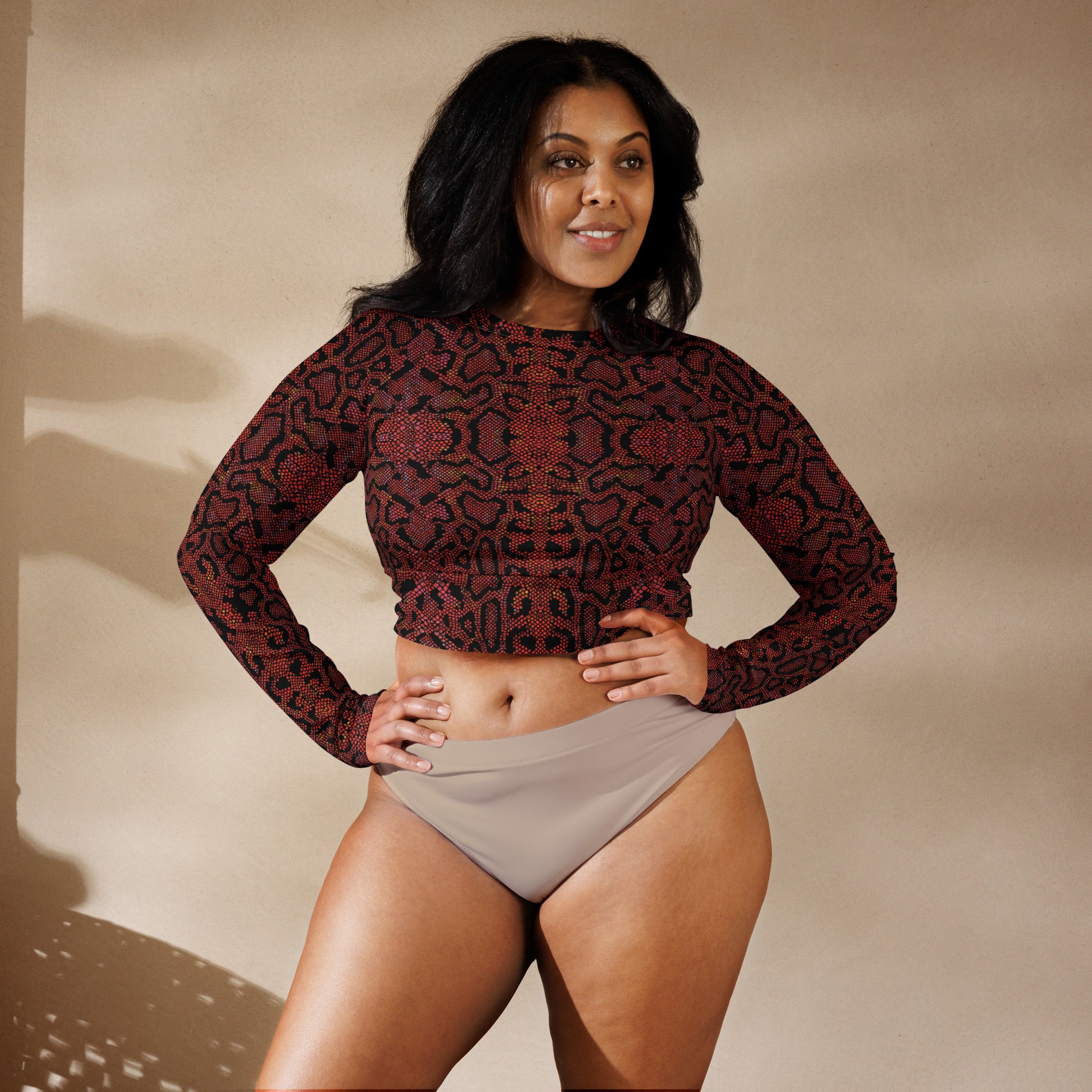 VZI Long Sleeve Crop Top