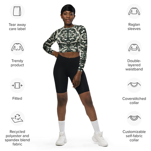 VZI Long Sleeve Crop Top