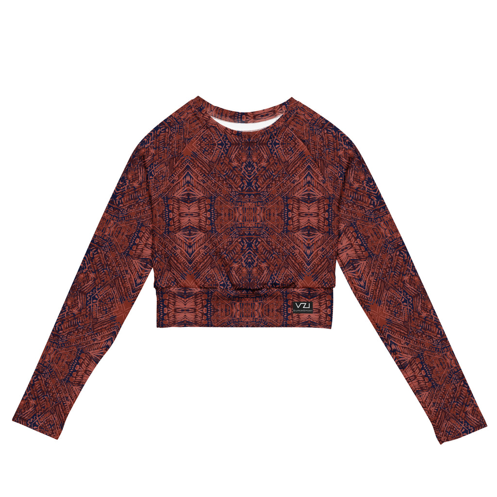 VZI Long Sleeve Crop Top