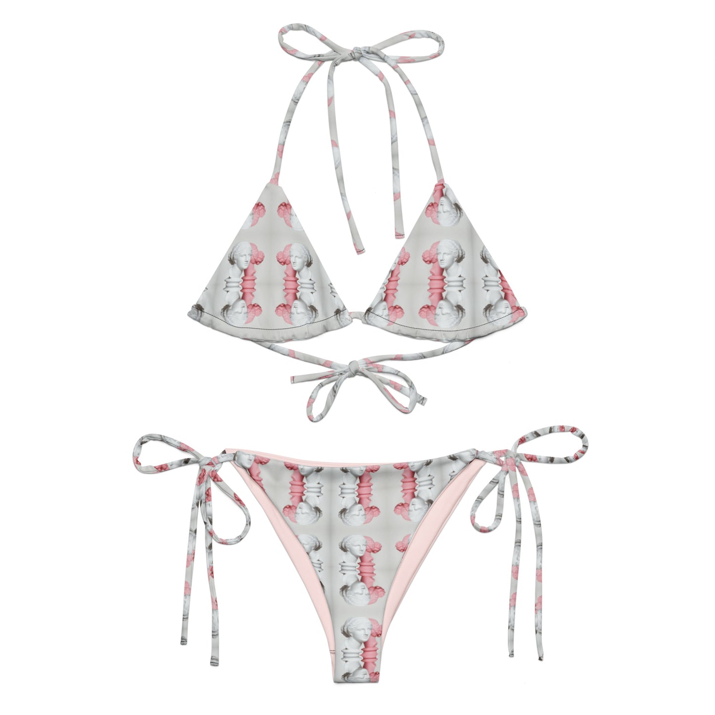 Alabaster Grace: String Bikini - VZI Beachwear, Set, Removable padding, Soft and Strechy