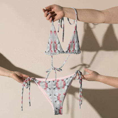 Alabaster Grace: String Bikini - VZI Beachwear, Set, Removable padding, Soft and Strechy
