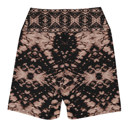 Bordeaux Enclave: Yoga Shorts For Women's: - SuperSport, Endurance Series, High waistband, Inner pocket