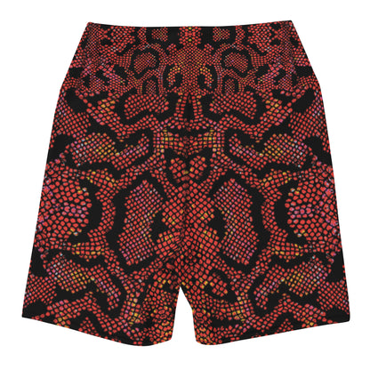 Crimson Serpent: Shorts For Women's: - SuperSport, Endurance Series, High waistband, Inner pocket
