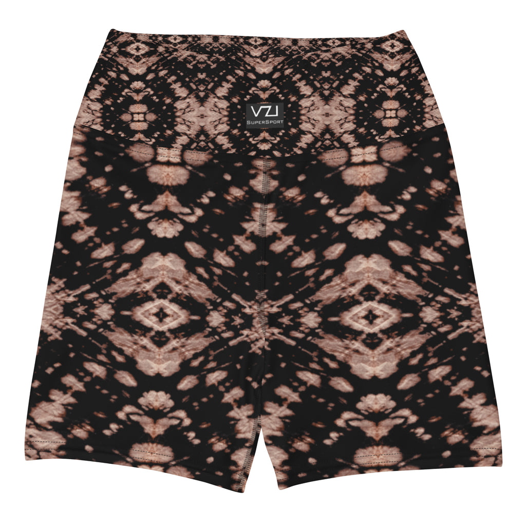 Bordeaux Enclave: Yoga Shorts For Women's: - SuperSport, Endurance Series, High waistband, Inner pocket