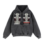Zip-Through Boxy Fleece Hoodie