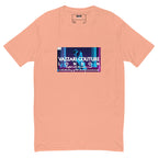 VZI Couture: Men's Fitted T-Shirt - Digital Meditation, Smart Casual, Streetwear