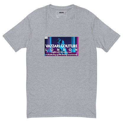 VZI Couture: Men's Fitted T-Shirt - Digital Meditation, Smart Casual, Streetwear